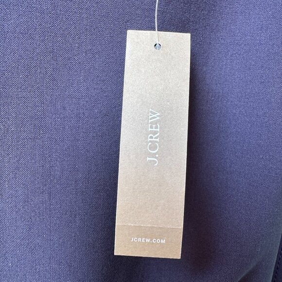 NWT J.CREW Resume Navy Cap Sleeve Knee Length Wool Sheath Dress in Women's 14 - Picture 7 of 14